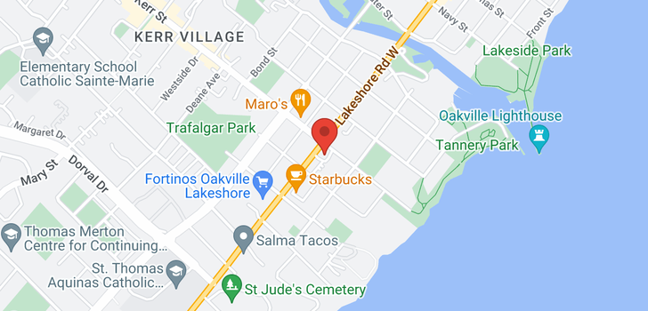 map of 104 LAKESHORE RD W
